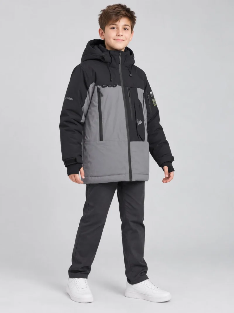 Boys' Grey Transitional Jacket BM-6# Hungary