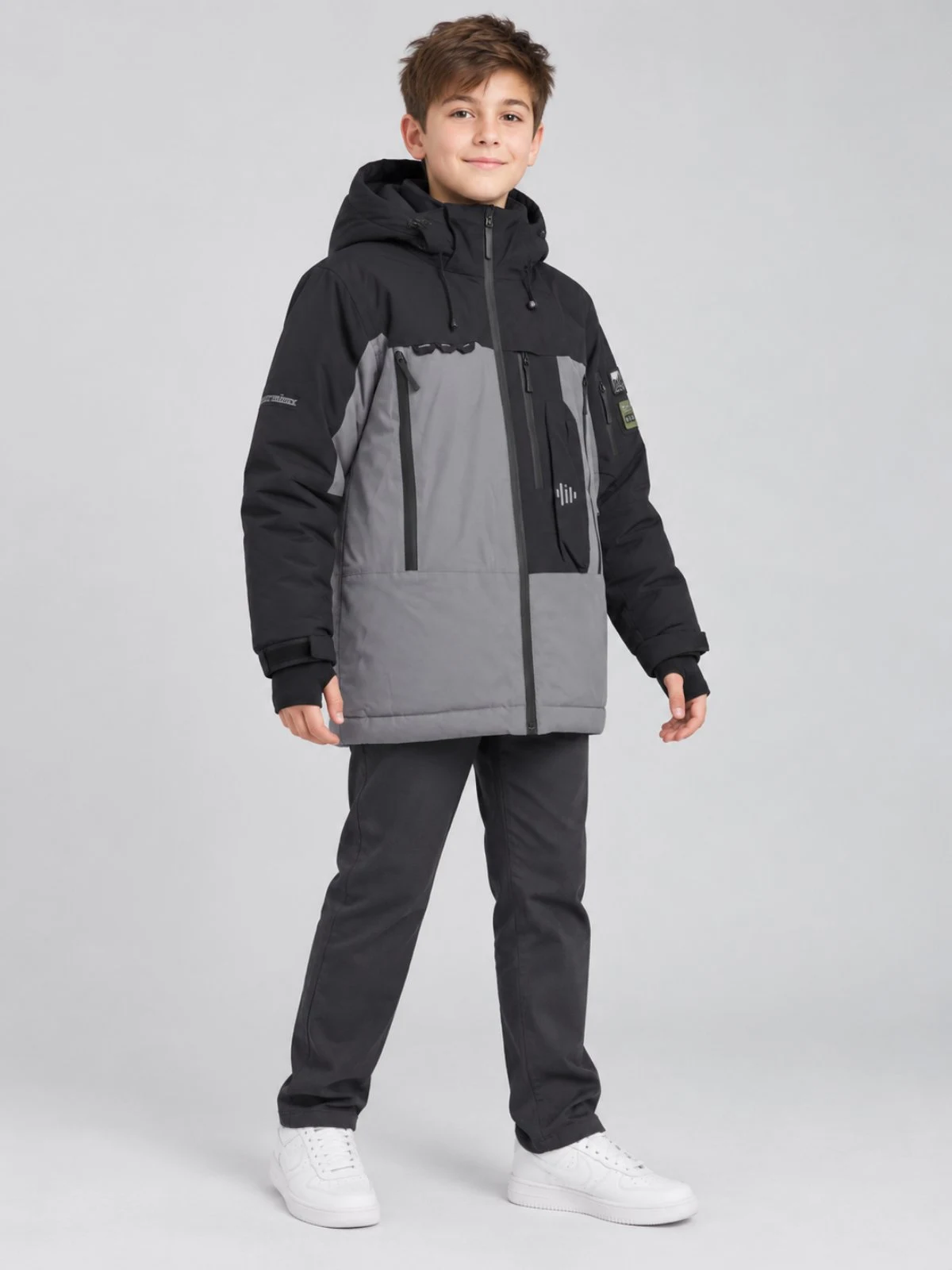 Boys' Grey Transitional Jacket BM-6# Hungary