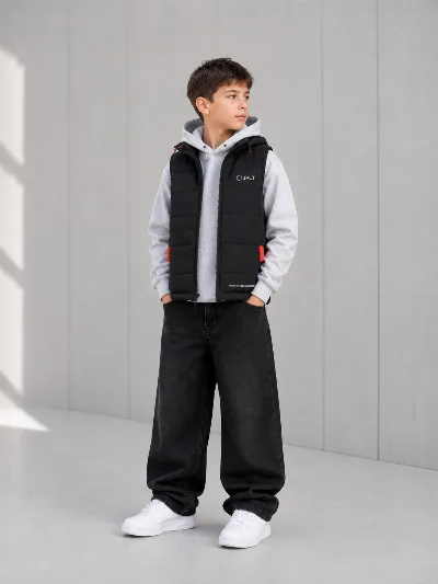 Black vest for boys MJ-60 China