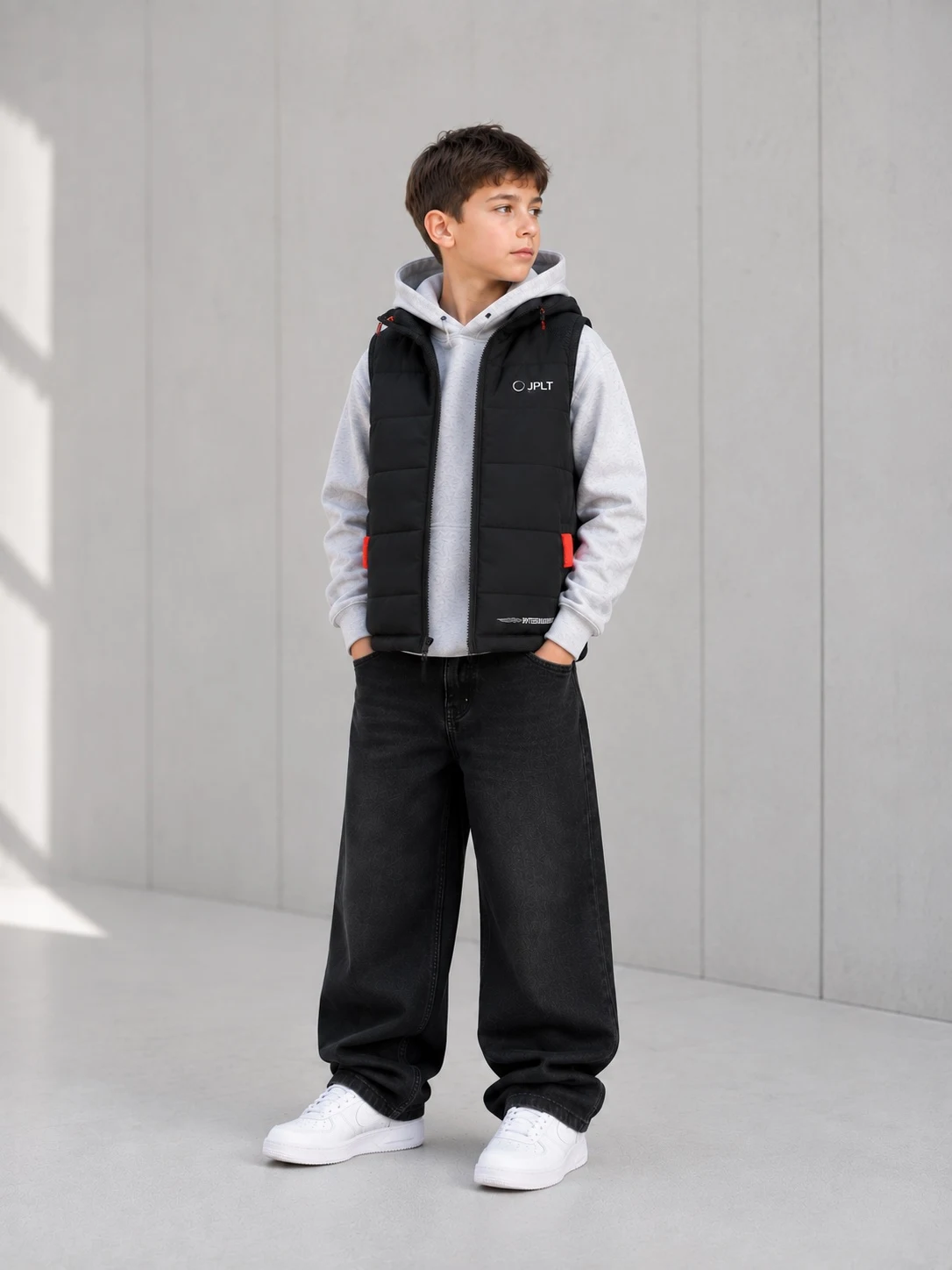 Black vest for boys MJ-60 China
