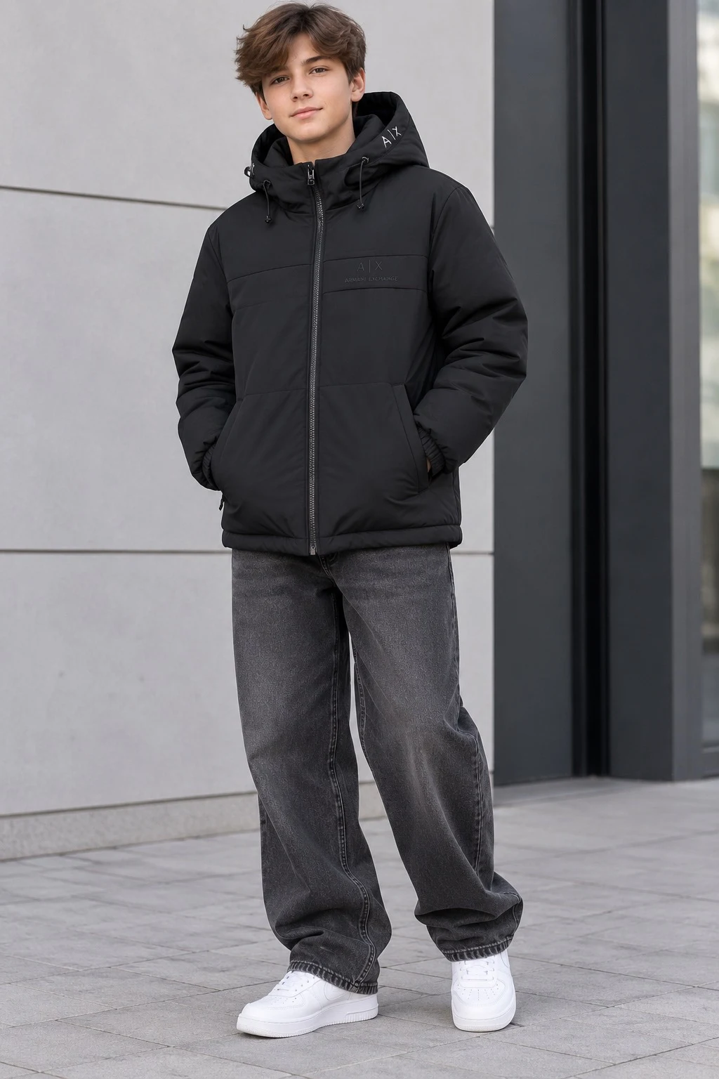 Куртка ARMANI чорна M22-72 Туреччина