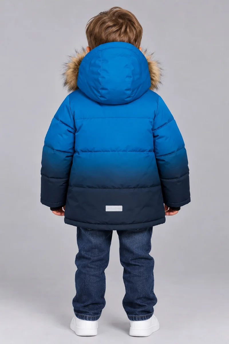 Winter Jacket for Boys, Blue-Turquoise L-144 China