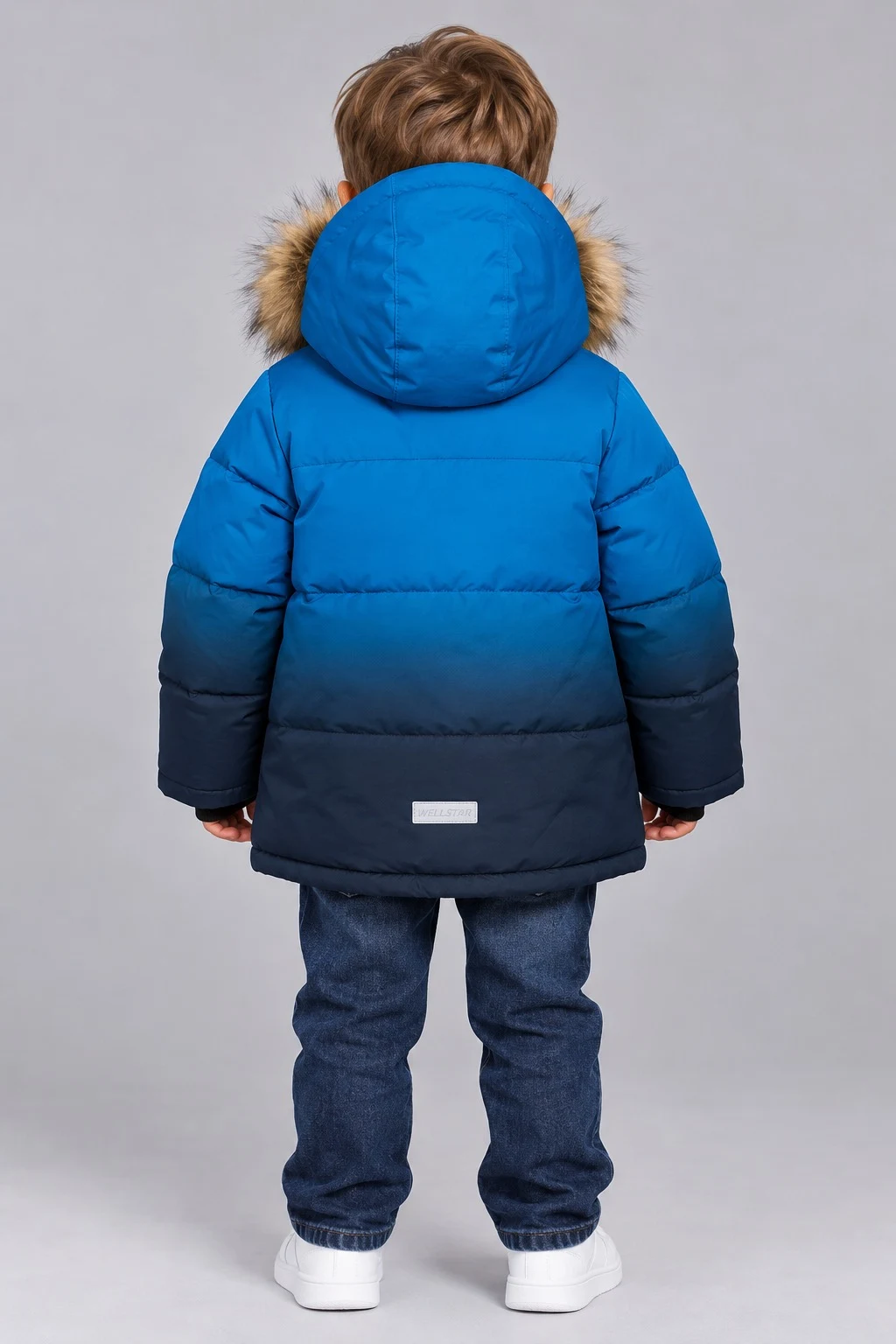 Winter Jacket for Boys, Blue-Turquoise L-144 China