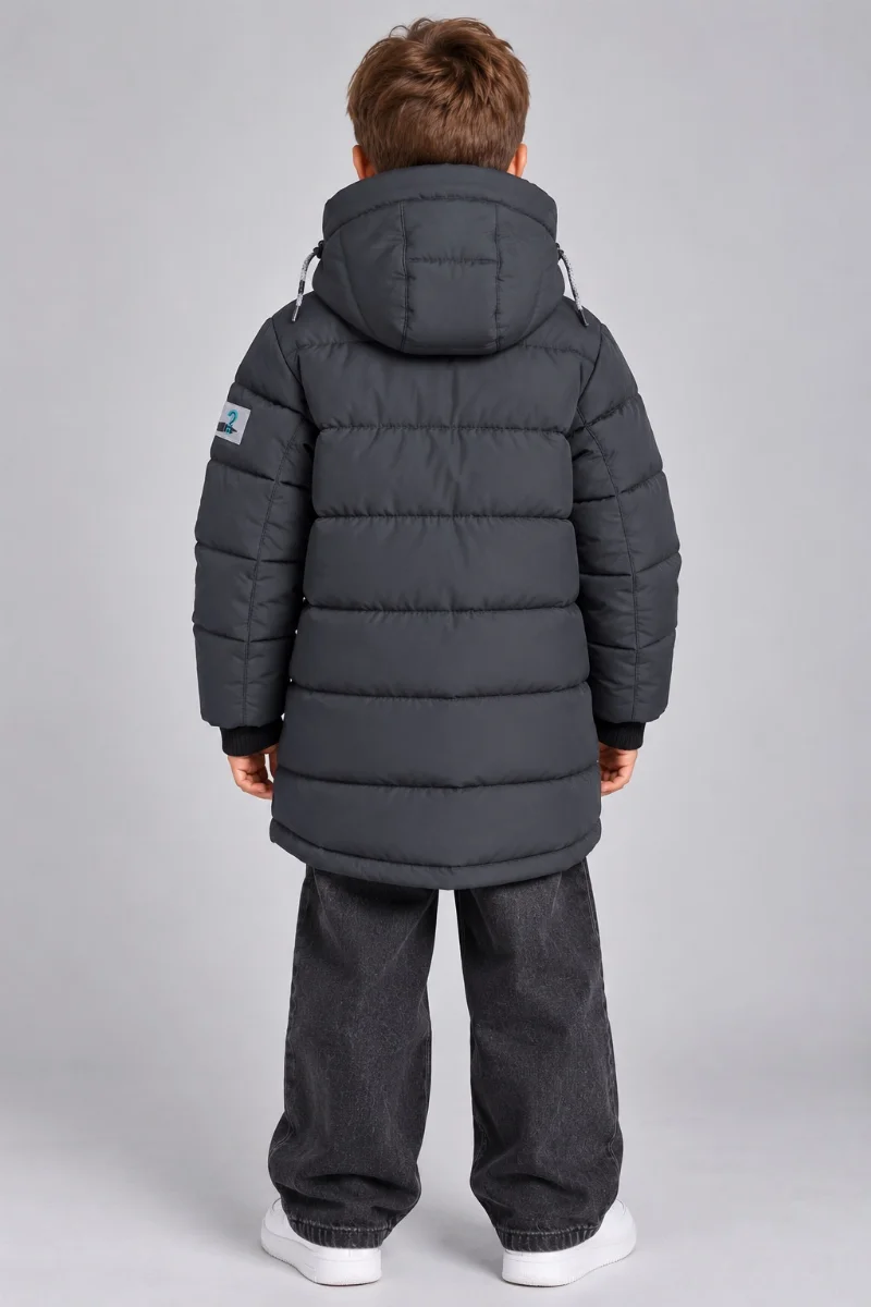 Boys' Euro-winter jacket, graphite Elias TM Tsvetkov