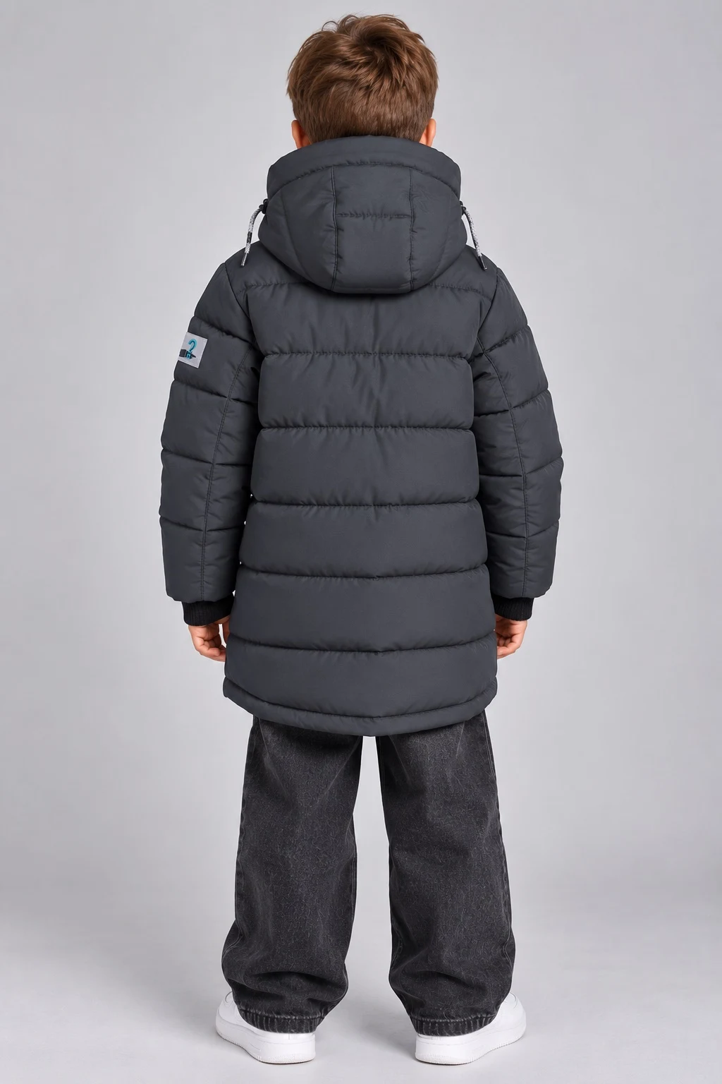 Boys' Euro-winter jacket, graphite Elias TM Tsvetkov