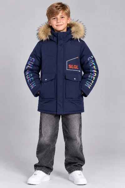 Blue Winter Jacket for Boys 2211 China
