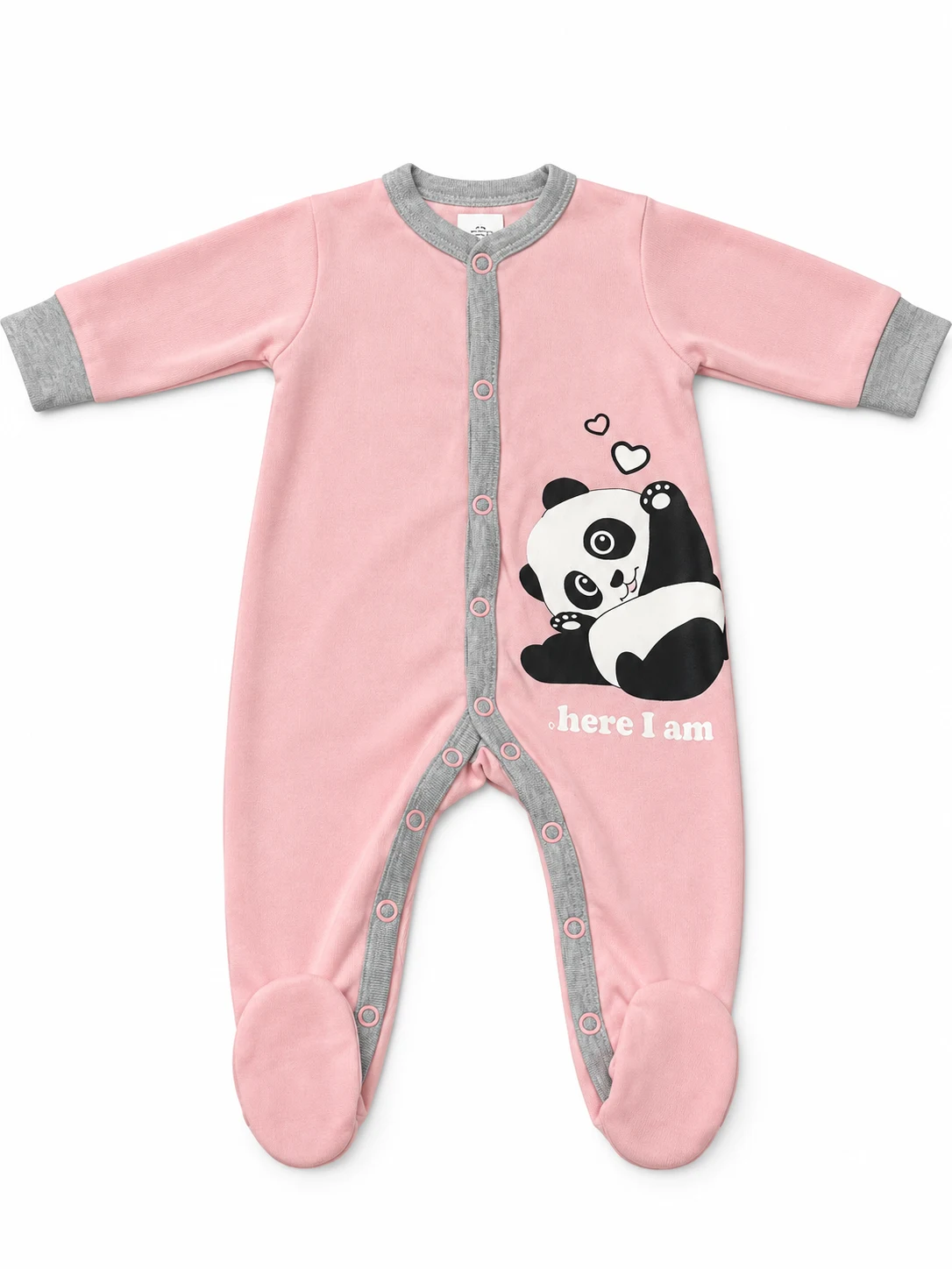 Baby girl's footed romper 108644 SMIL