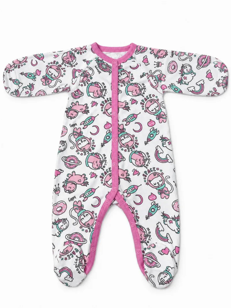 Cosmocats Baby Romper for Girls 108557 SMIL