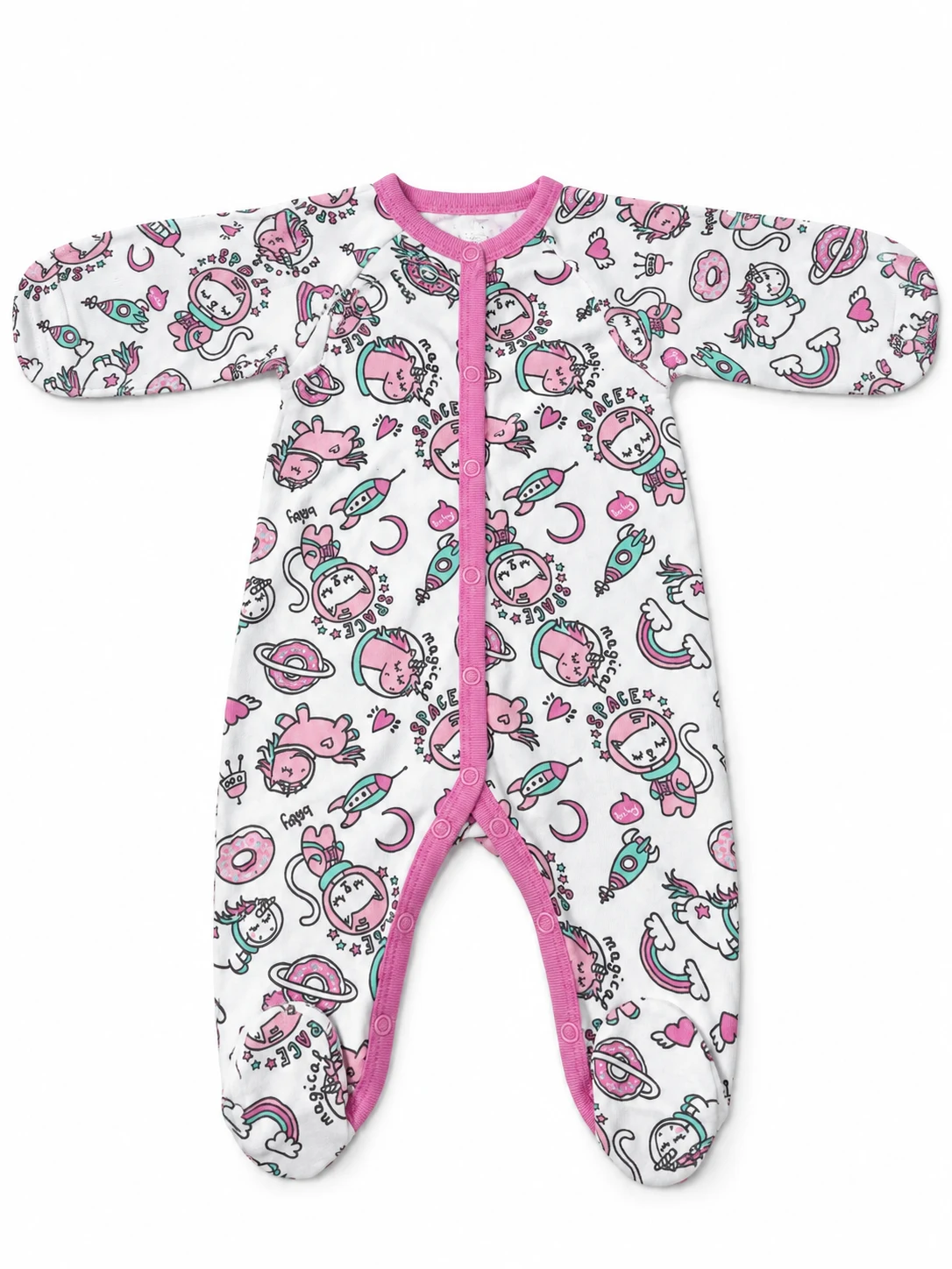 Cosmocats Baby Romper for Girls 108557 SMIL