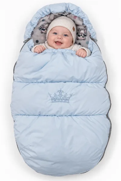 Winter baby sleeping bag stroller envelope blue 088-9 Veres