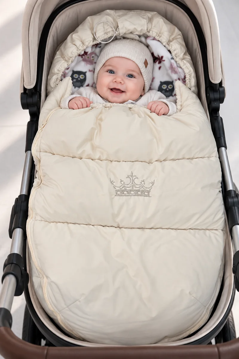 Winter Stroller Sleeping Bag Envelope Milky 088-6 Veres