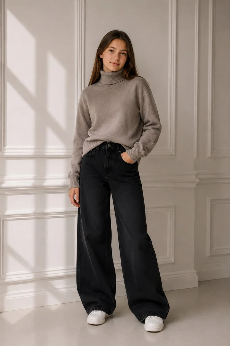 Teen girl's beige turtleneck by Stimma