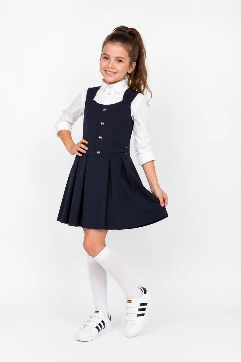 School sundress Gina black