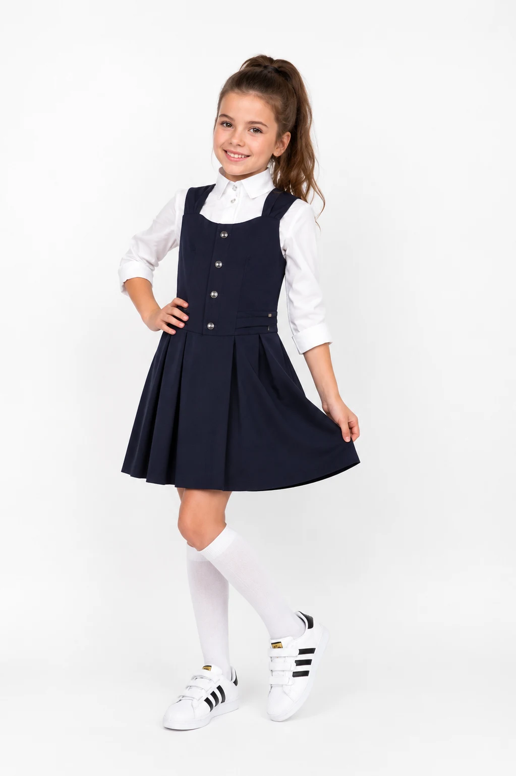 School sundress Gina black