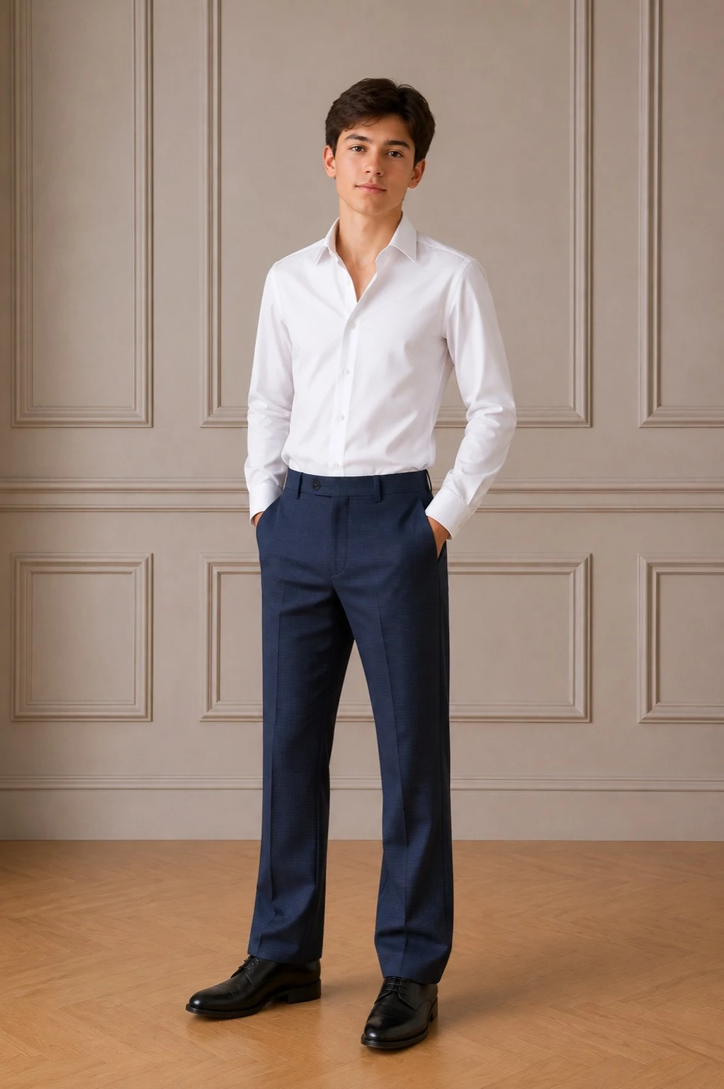 Classic teen trousers, blue 1907 Ukraine