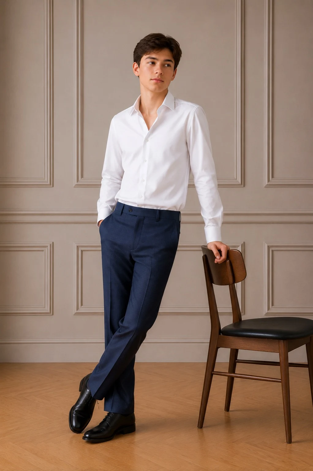 Classic teen trousers, blue 1907 Ukraine