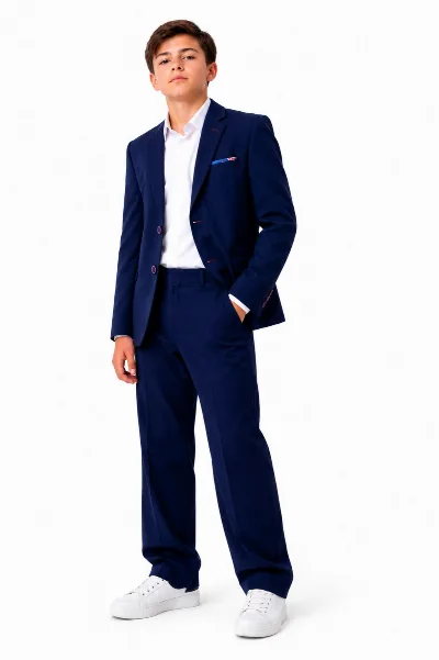 Classic Suit for Boys in Electric Blue A191 W-F, Ukraine