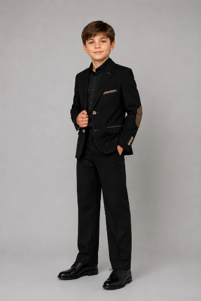 Classic Black Suit for Boys A1014 W-F, Ukraine