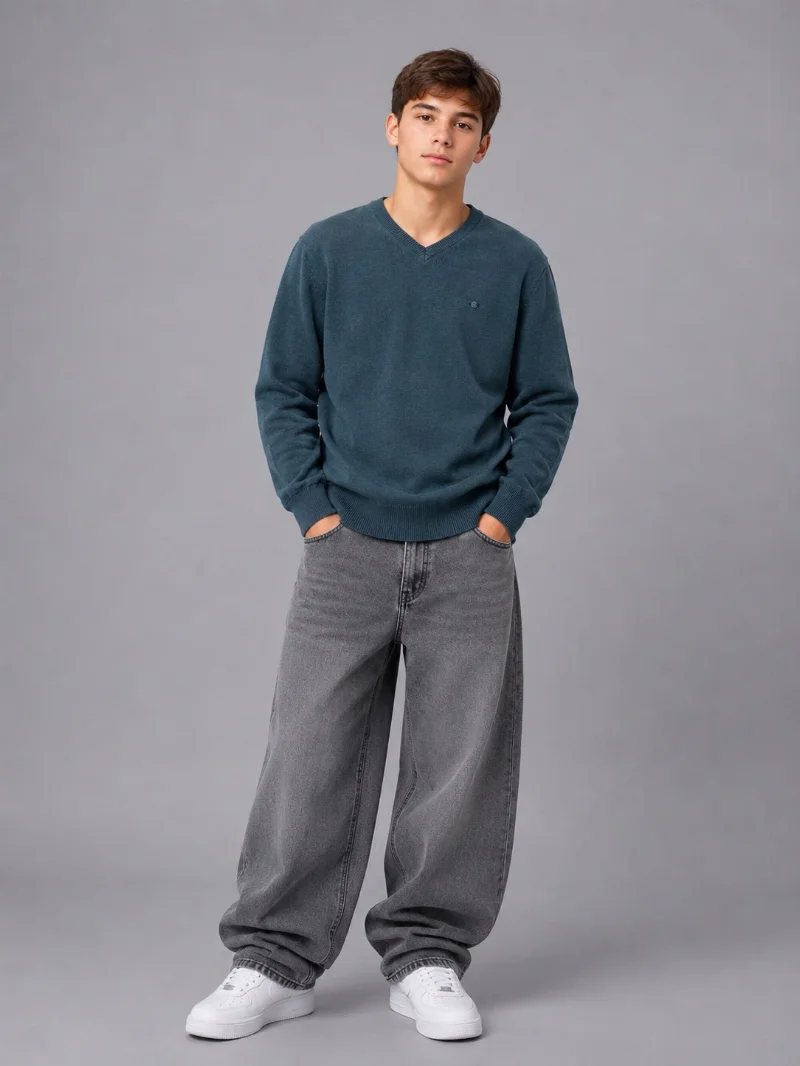 Teen Knitted Emerald Sweater 191405 Turkey
