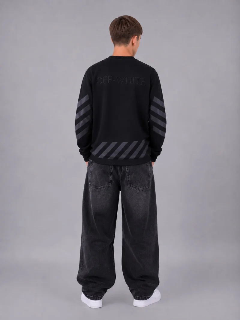 Світшот підлітковий,  чорний графіт OFF WHITE 19102 ADNS