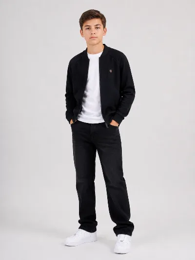 Black bomber jacket for boys 116633/116684 SMIL