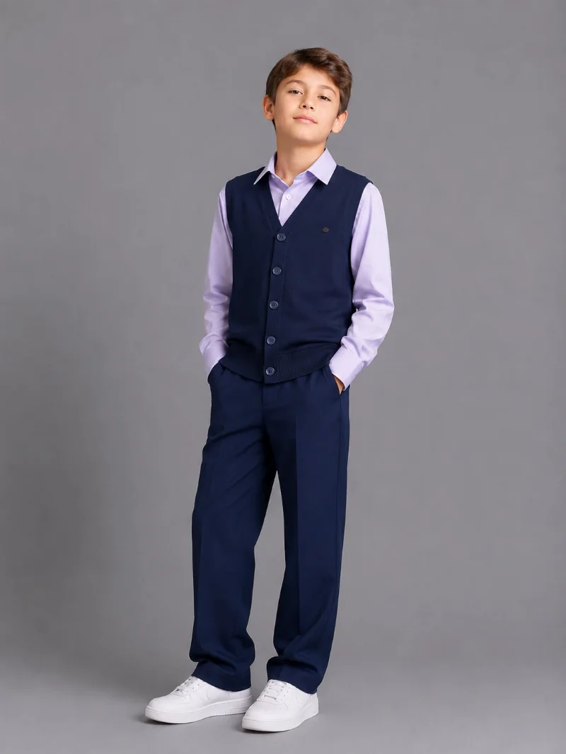 Dark Blue Boys' Vest Art. 8722 BOLD junior