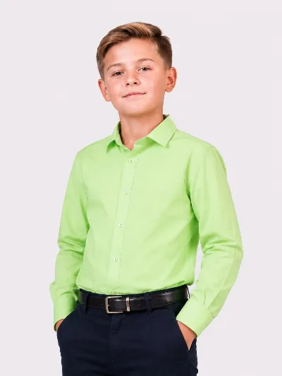 Shirt school for the boy of Lime Slim
