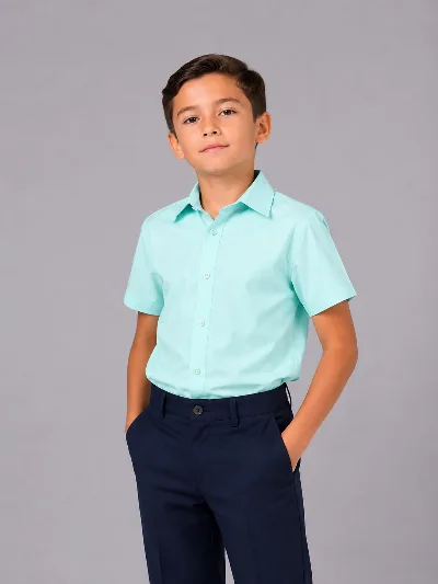 Mint short-sleeve shirt for boys 2646 Poland