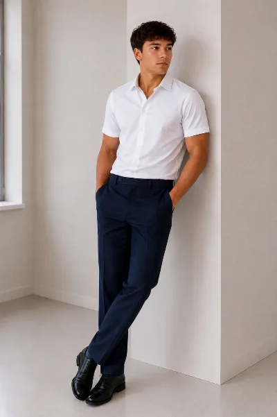 Classic Teen Polo Shirt White SKY1057K Bazzolo