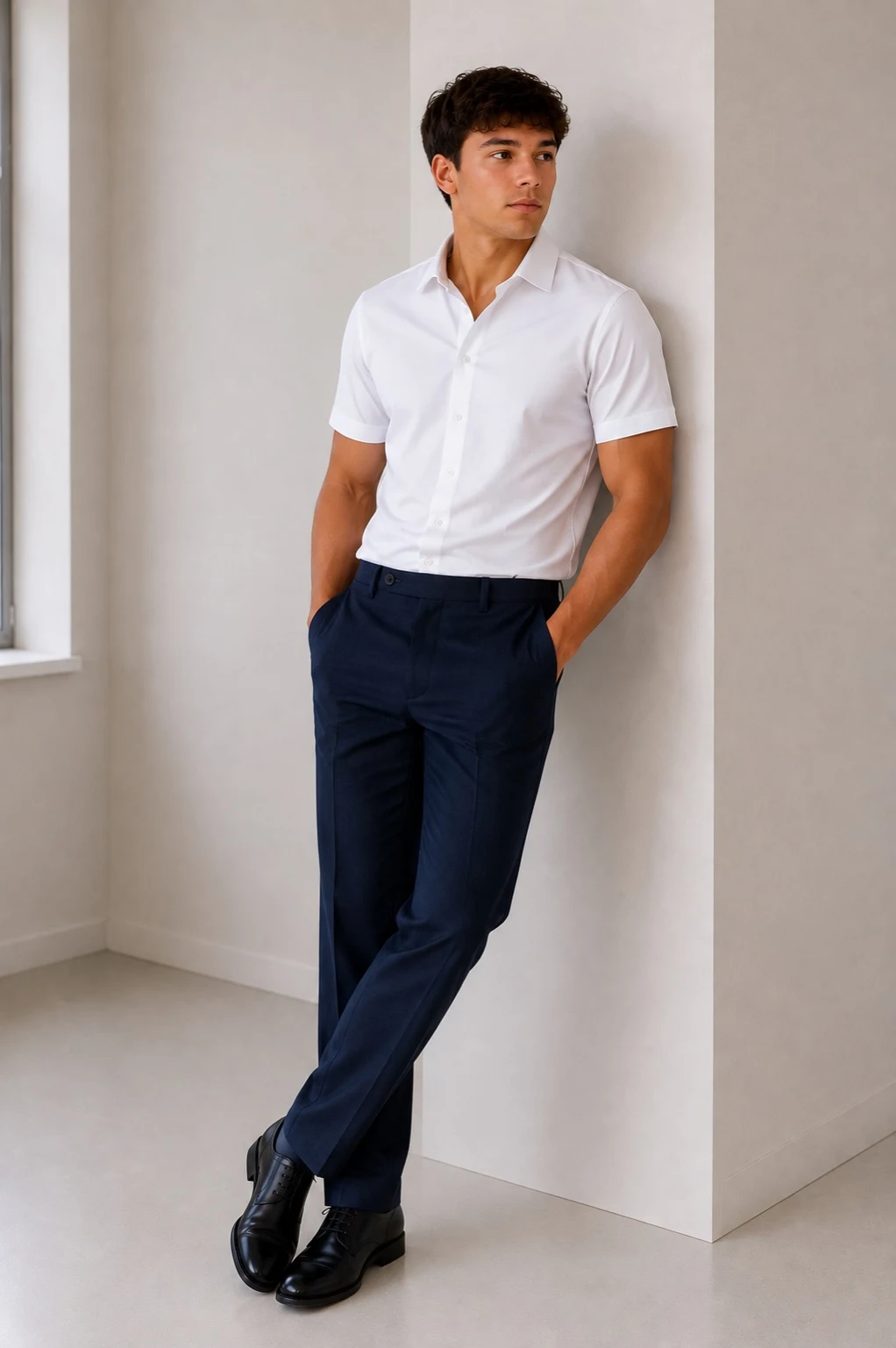 Classic Teen Polo Shirt White SKY1057K Bazzolo